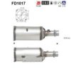 AS FD1017 Soot/Particulate Filter, exhaust system
